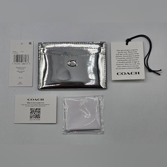 Coach Sammy Top Handle 21 In Silver Metallic - Picture 13 of 15